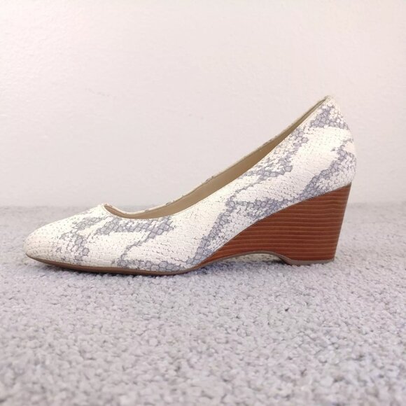 Cole Haan Grand OS Womens 6.5 Slip On Shoes Snakeskin Print Wedge Heel - Picture 4 of 12